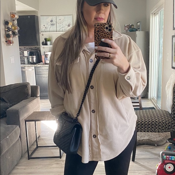 Button Down Shacket - Picture 2 of 3